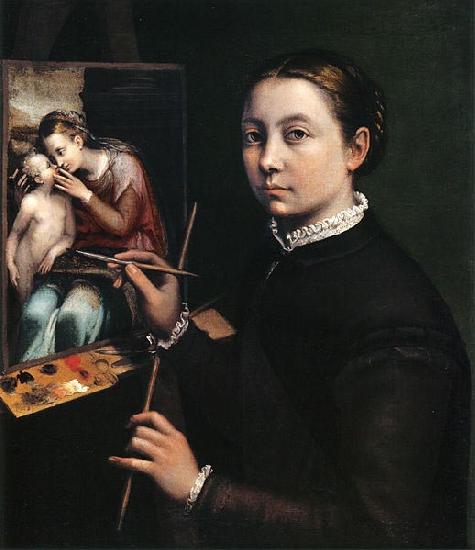 Sofonisba Anguissola Self-portrait at the easel. oil painting image